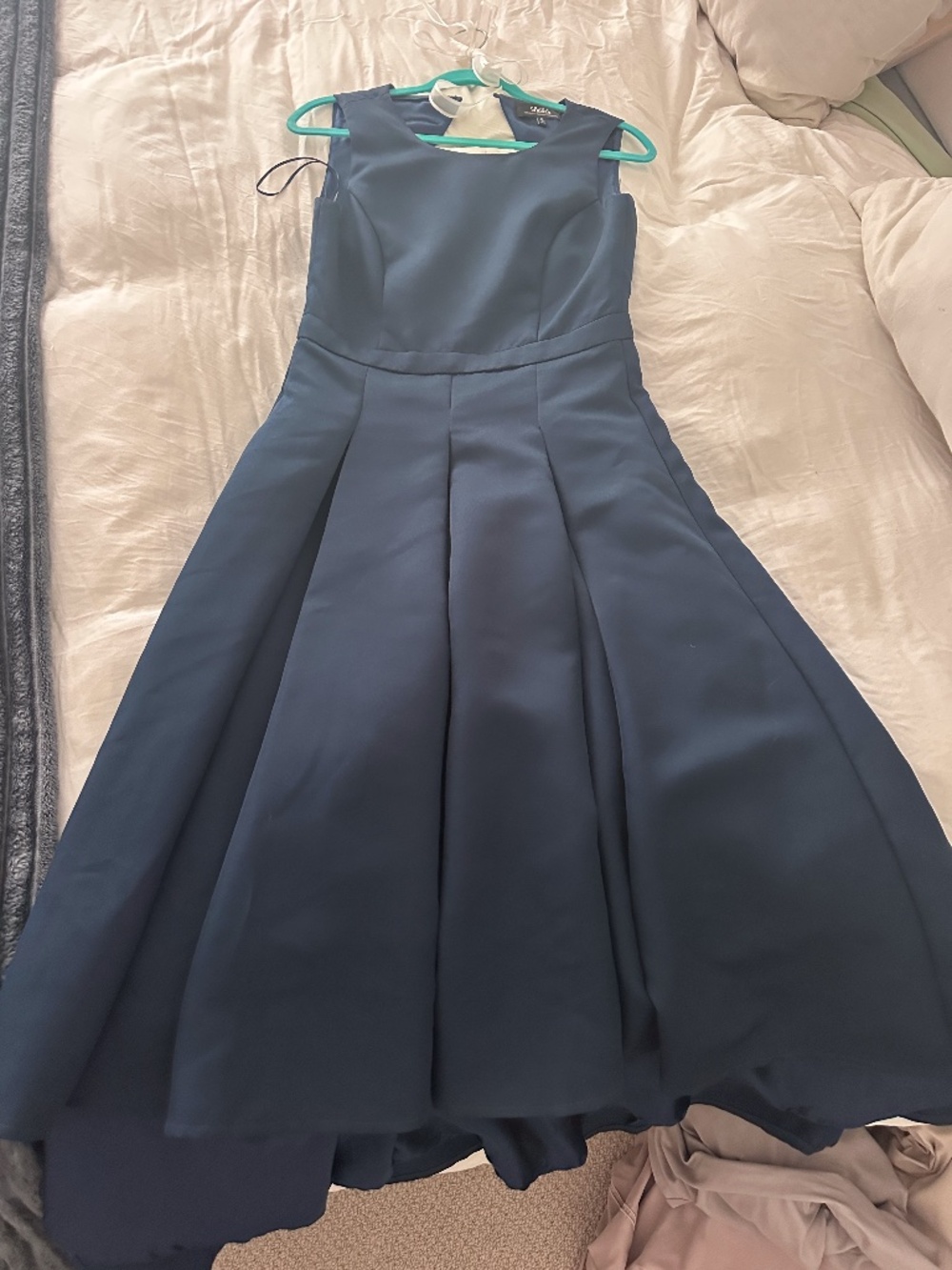 LuLu's Dress Navy Blue High-Low Sleeveless Size Medium